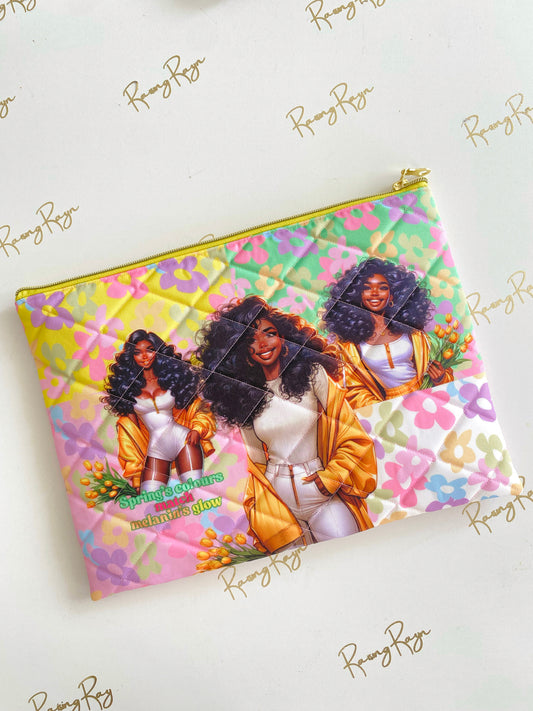 Melanin Spring iPad/Tablet zipper pouch