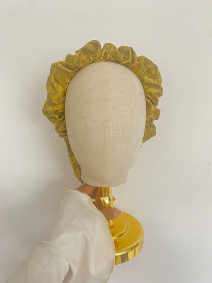 Autumn Fall Satin Scrunchie Headband