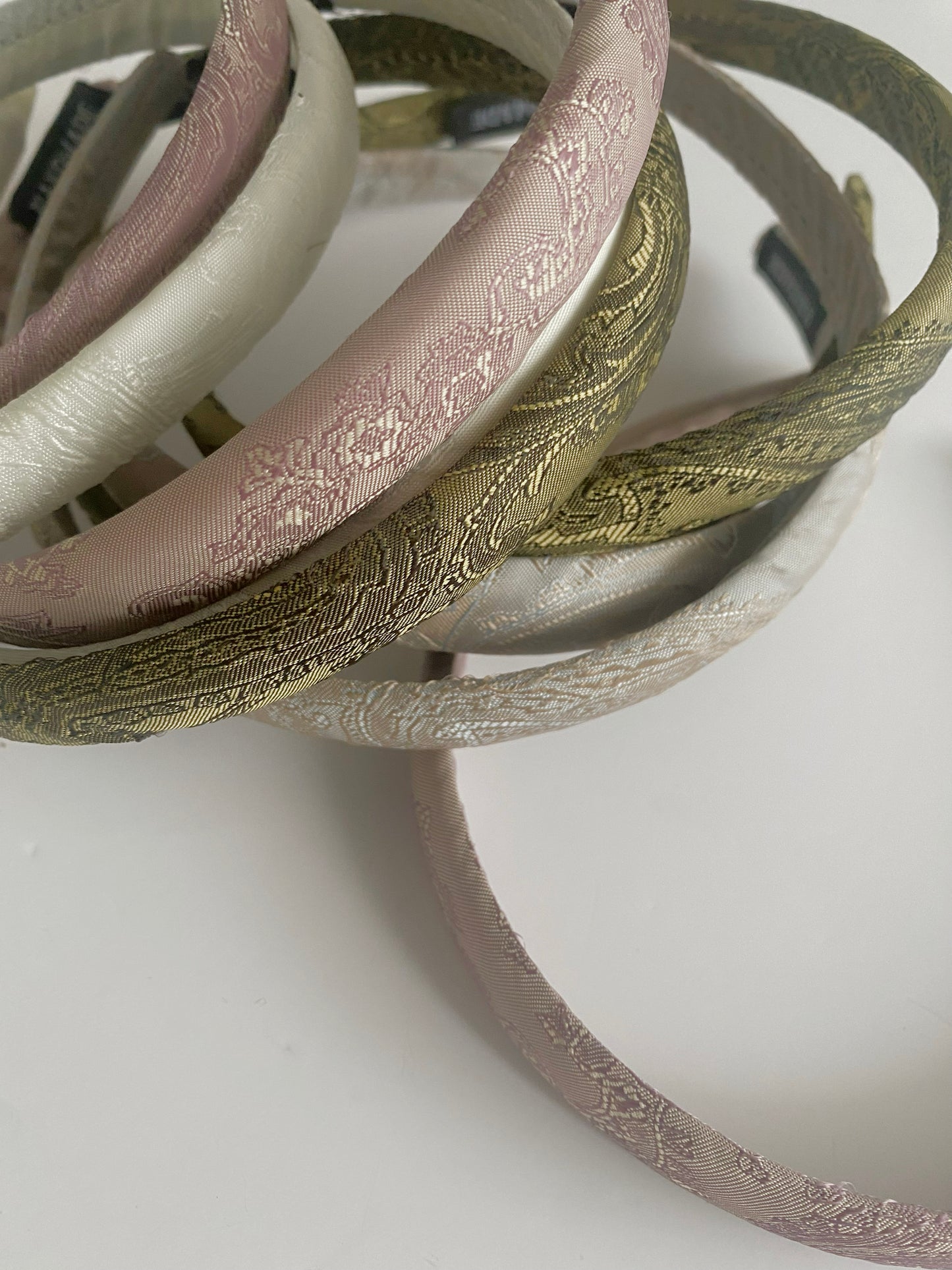 Thin Embroided Padded Headband