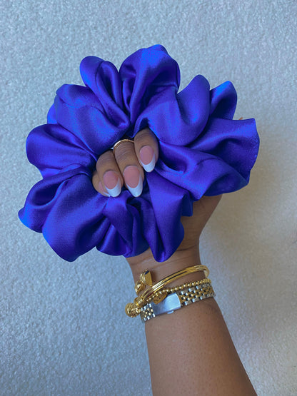 Plain XL Premium Satin Scrunchies