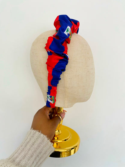 African & Caribbean Satin Scrunchie Headband