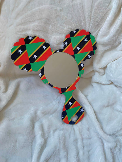 Personalised Engraved Wooden kinky Curly Affirmations Mirror