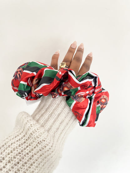 African & Caribbean Satin  XL Scrunchies