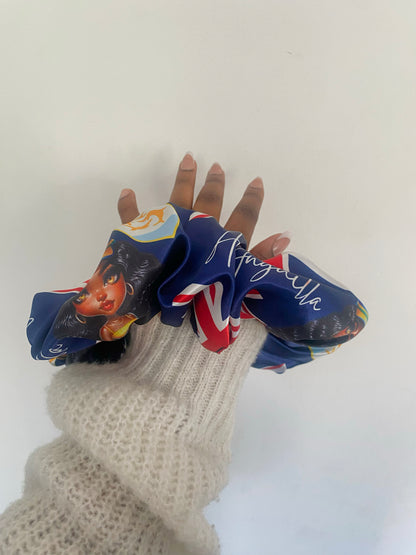 African & Caribbean Satin  XL Scrunchies