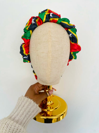African & Caribbean Satin Scrunchie Headband