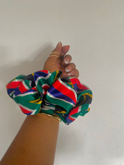 PLAIN African & Caribbean Satin  XL Scrunchies