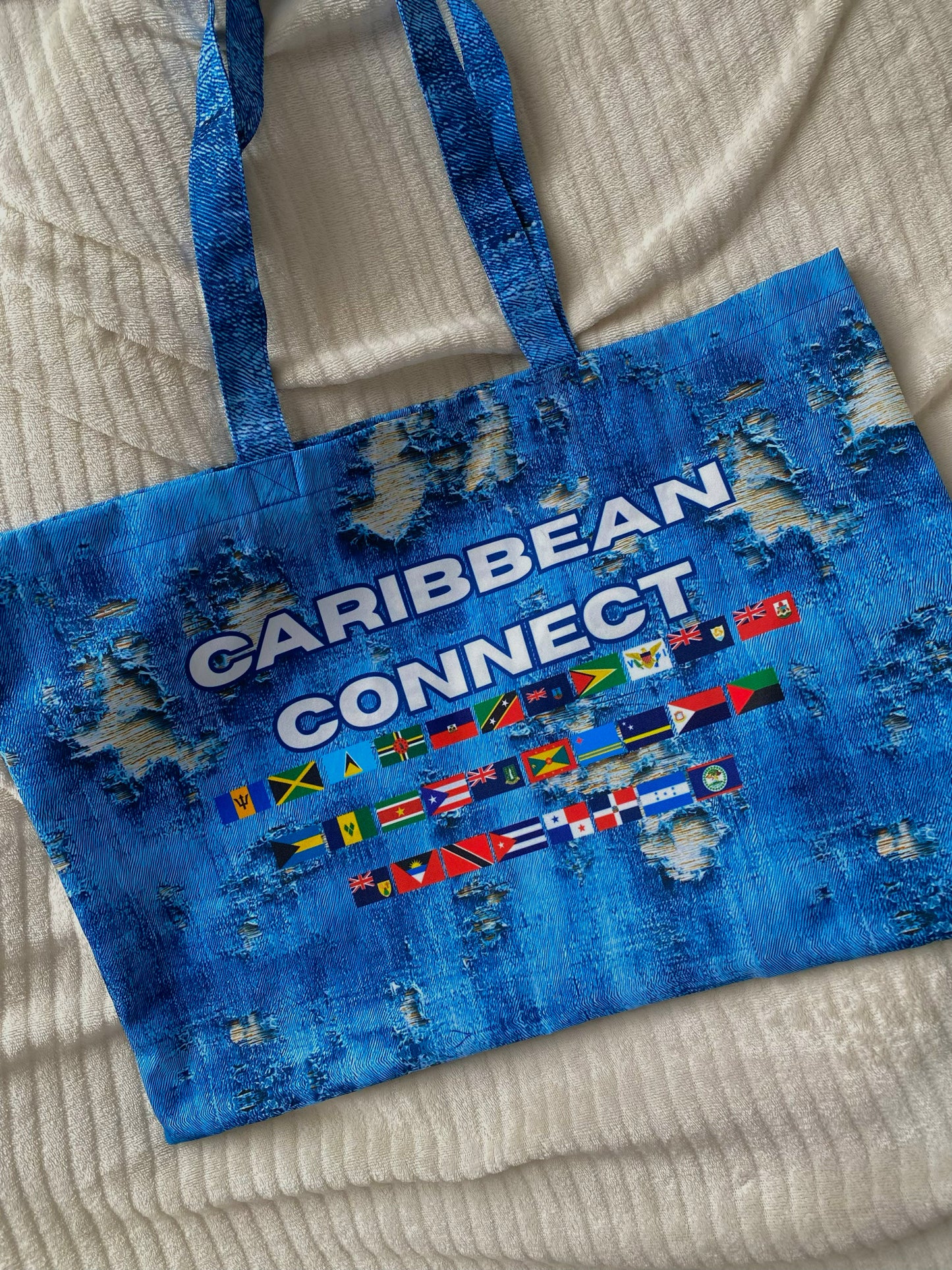 Caribbean Connect Oversized Tote Bag