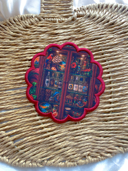 Scallop Embroidered Coasters