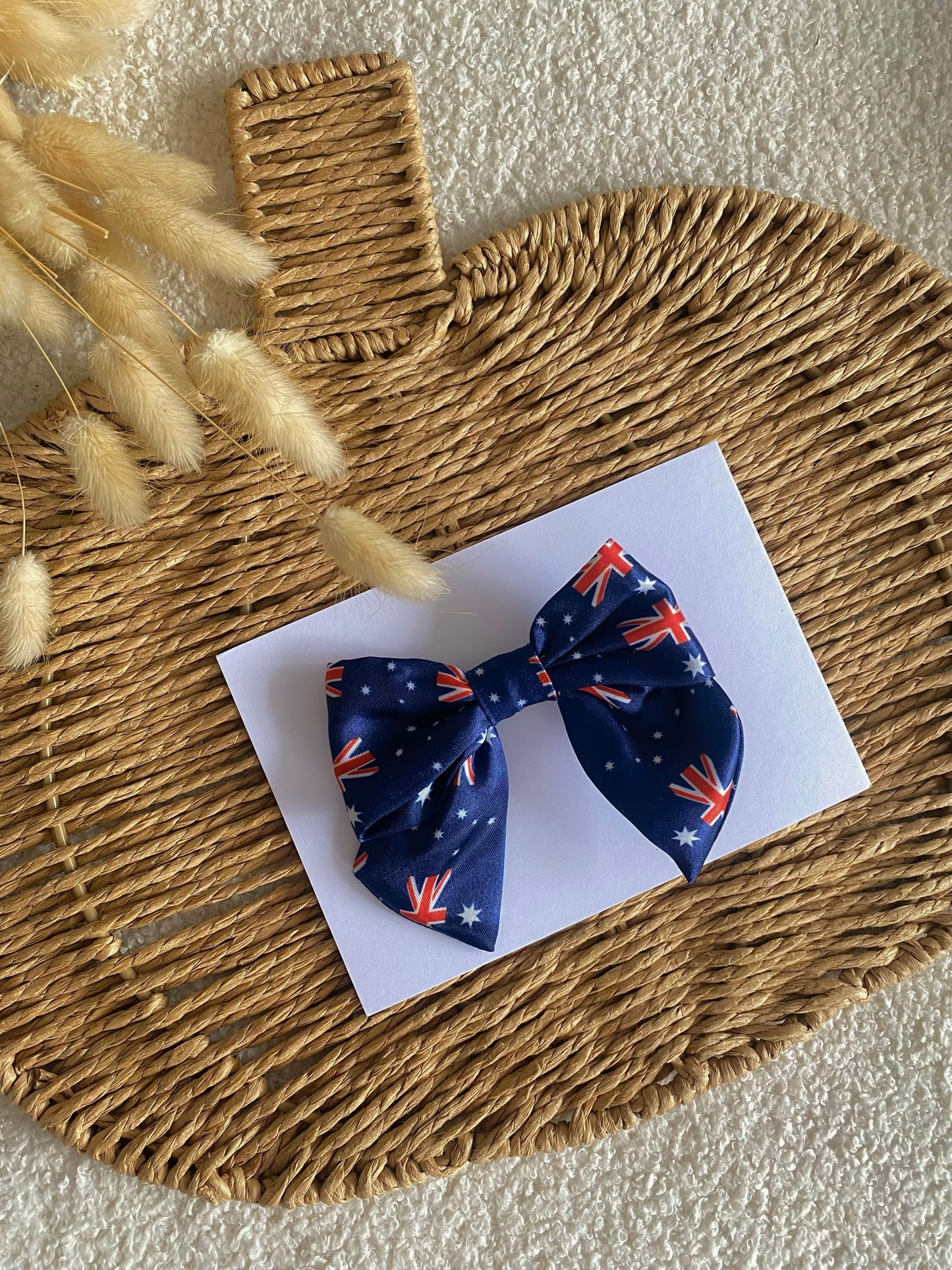 World Cup Satin Mini Bow Hair Clips