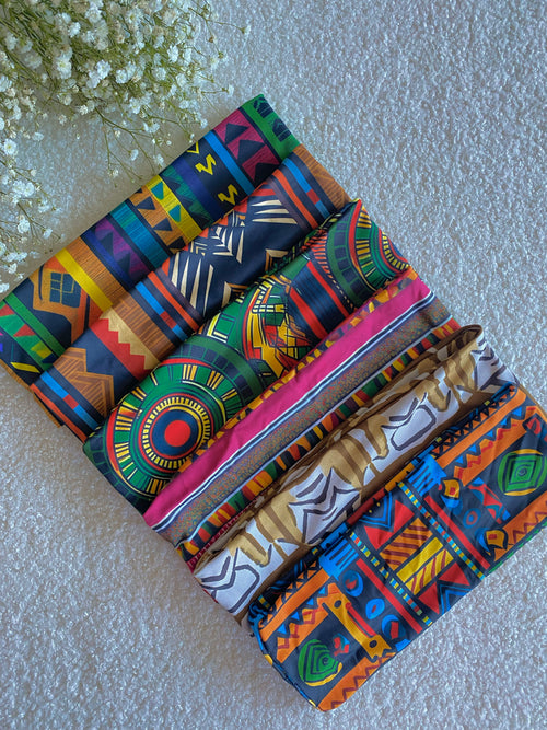 African Print Elastic Headbands