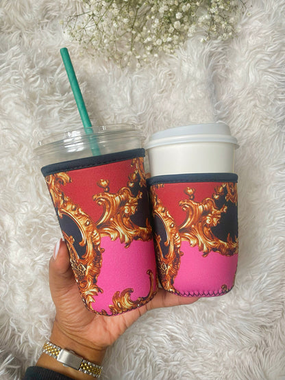 Neoprene Monogram Cup Sleeves