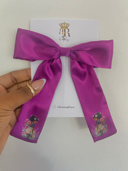 Lit & Crafty Satin long tail bows