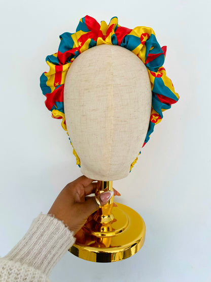 African & Caribbean Satin Scrunchie Headband