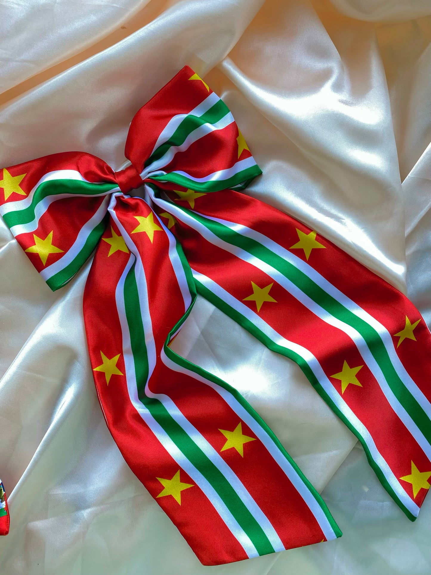African & Caribbean Satin Hair Bows