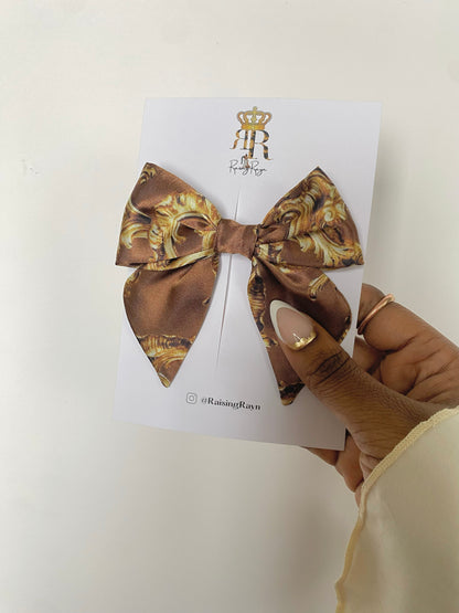 Autumn Damask Mini Bows