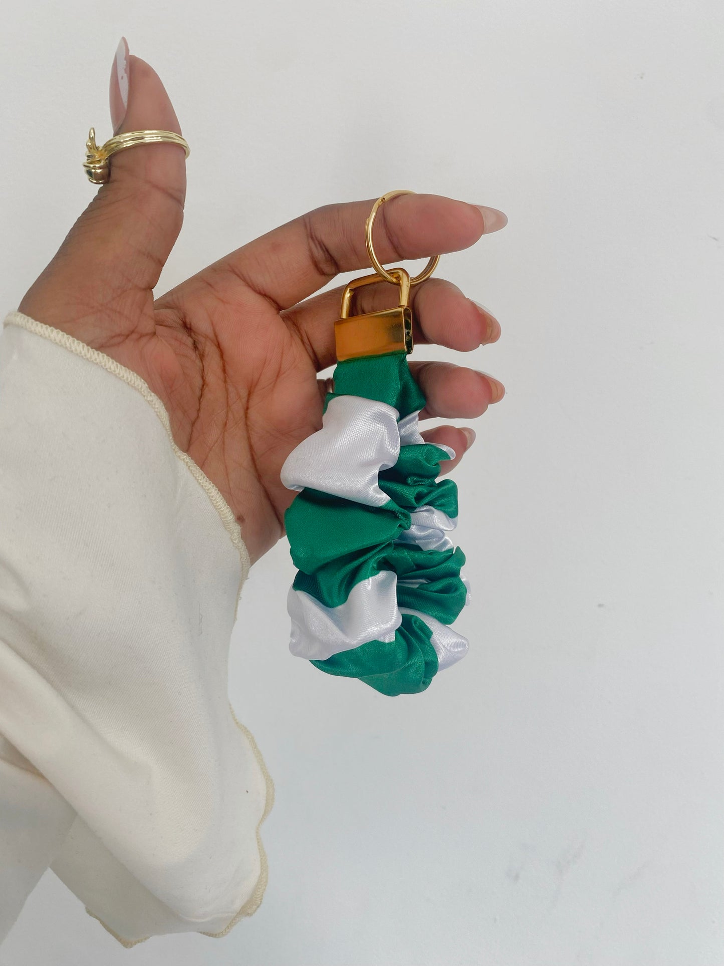 African/ Caribbean Scrunchie Wrislets (Keyring)