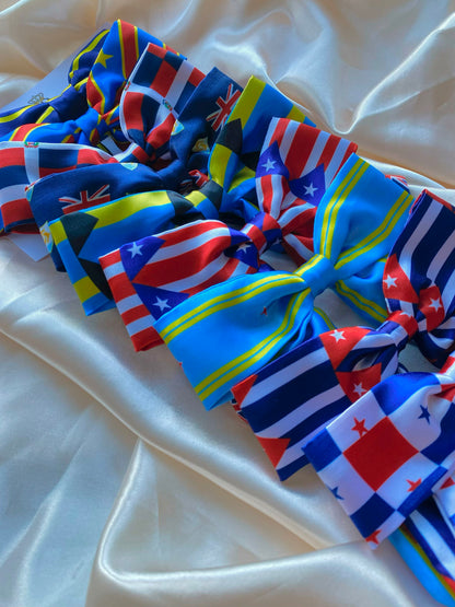 African & Caribbean Satin LongTail Mini Bow Hair Clips