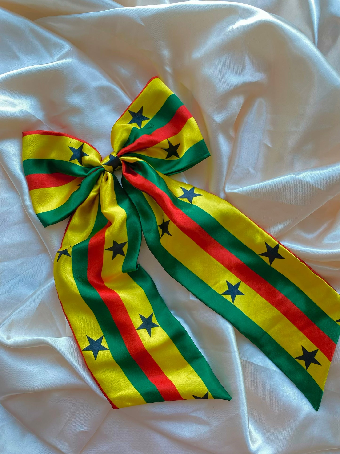 African & Caribbean XL Satin Hair Bows