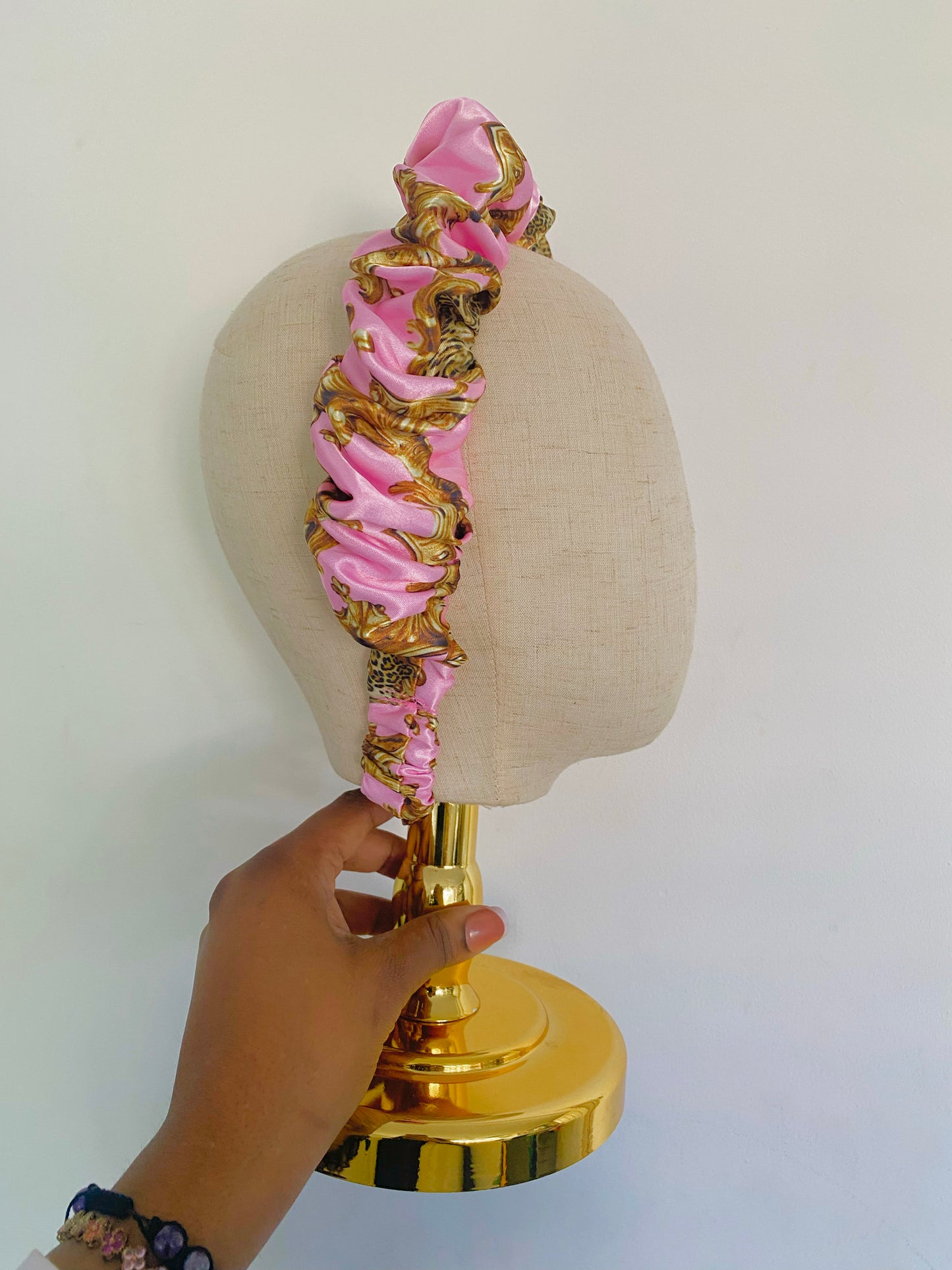 Spring/ Summer Satin Scrunchie Headband