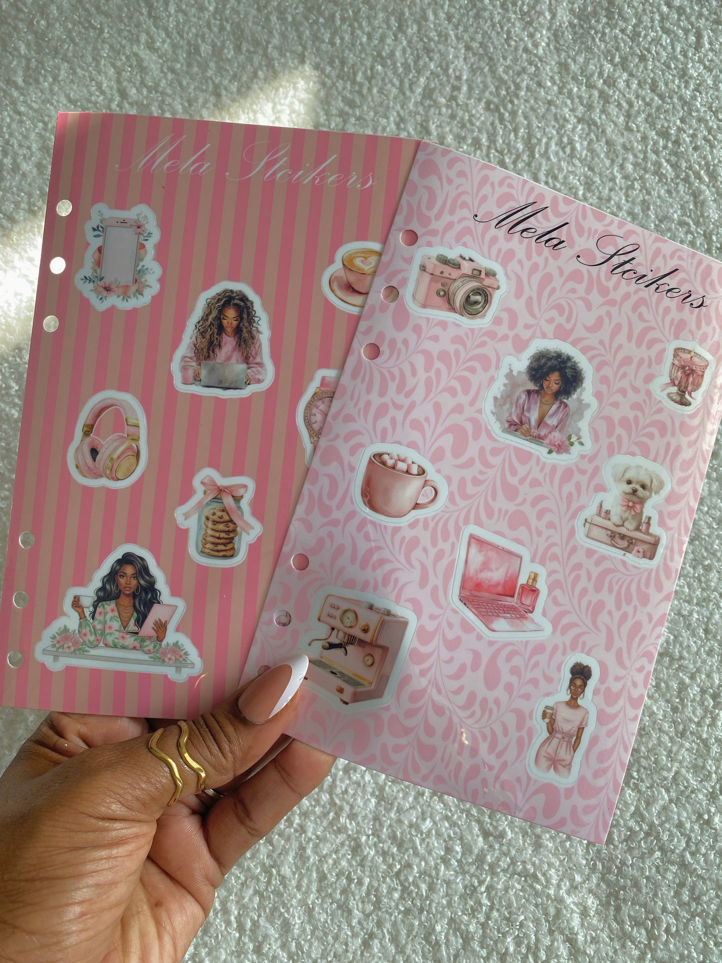 Pink Quilted Manifest & Manage A5 Desk Agenda