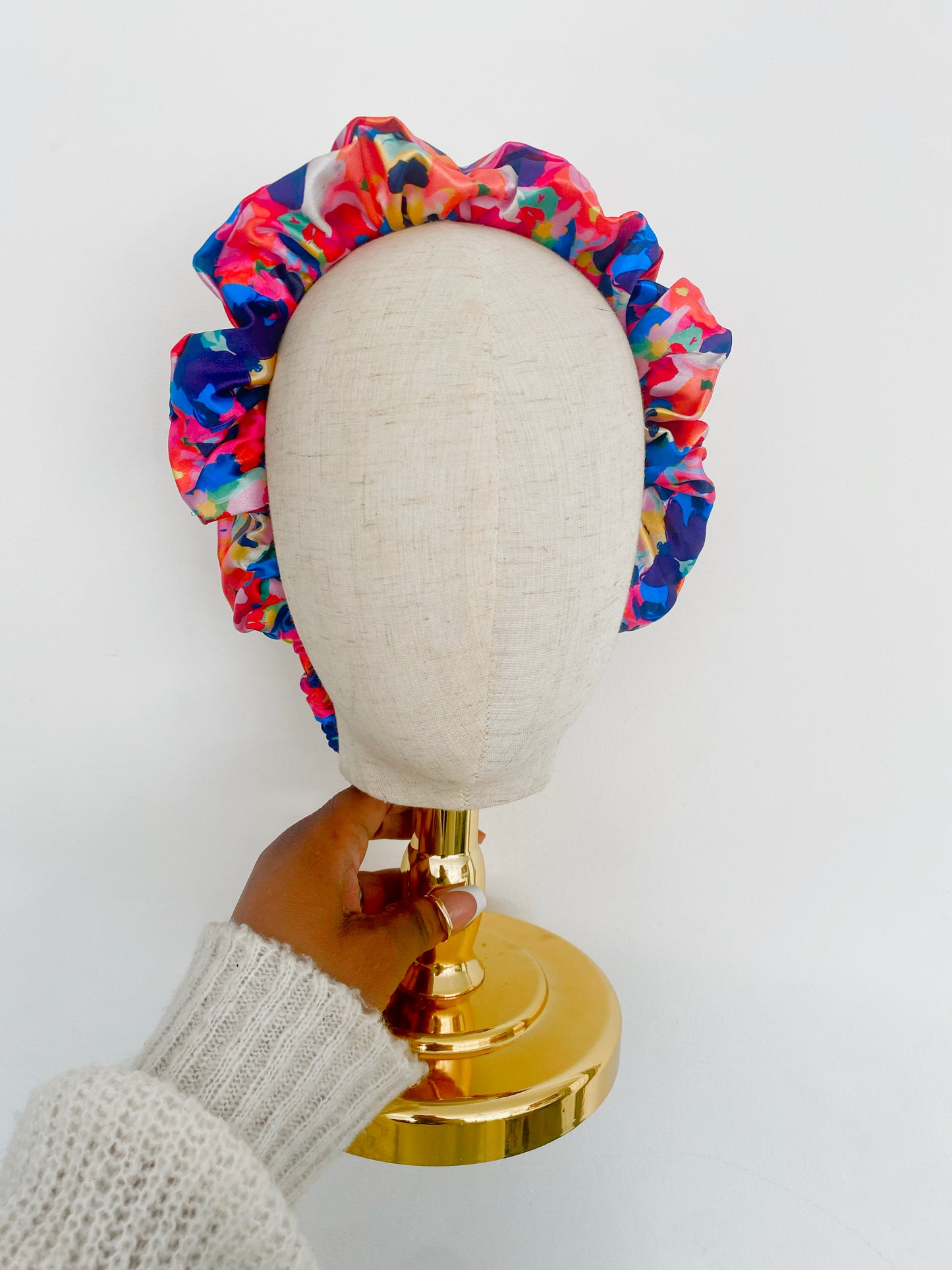 Sunset Beach Satin Scrunchie Headband