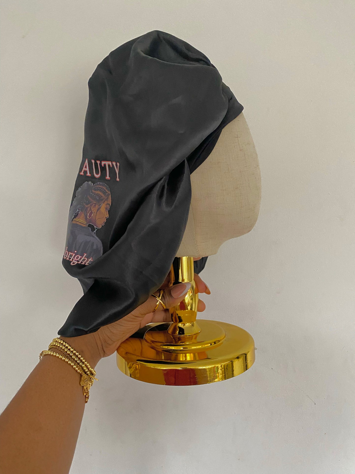 Braided Beauty Satin Bonnet