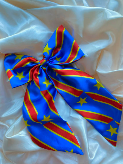 African & Caribbean XL Satin Hair Bows