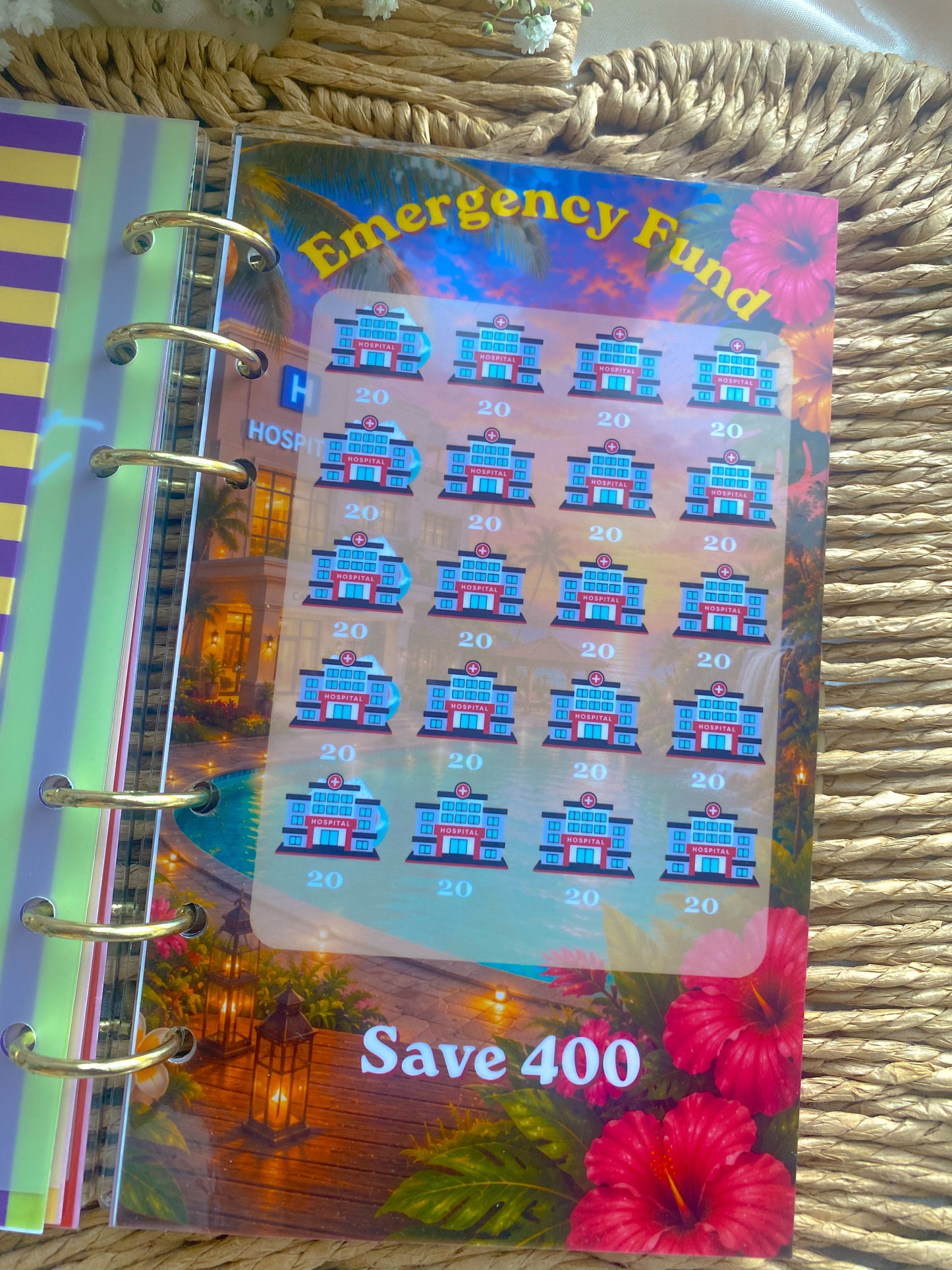 A6 Summer Savings Challenge Binder