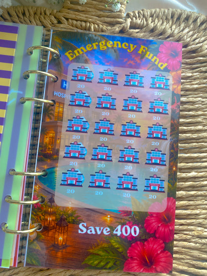 A6 Summer Savings Challenge Binder