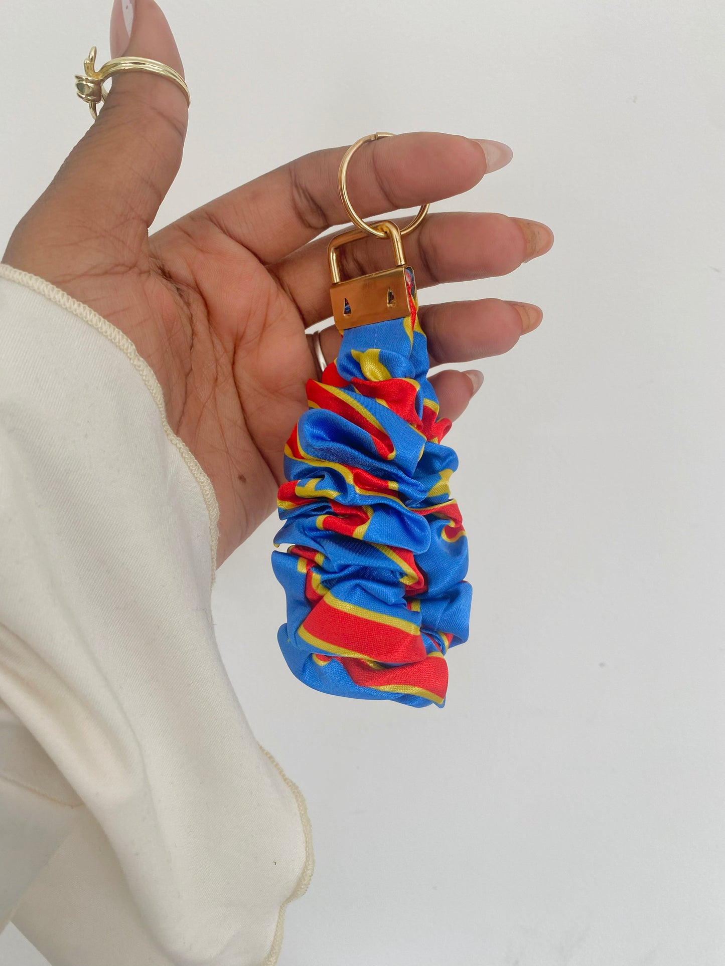 African/ Caribbean Scrunchie Wrislets (Keyring)