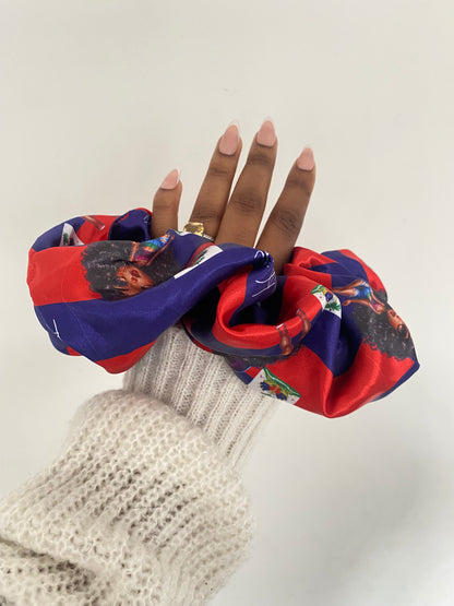 African & Caribbean Satin  XL Scrunchies