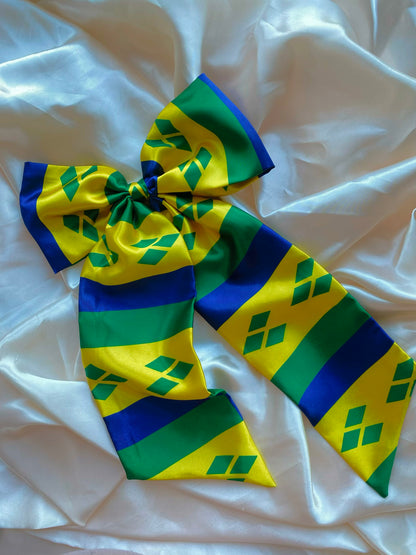 African & Caribbean XL Satin Hair Bows