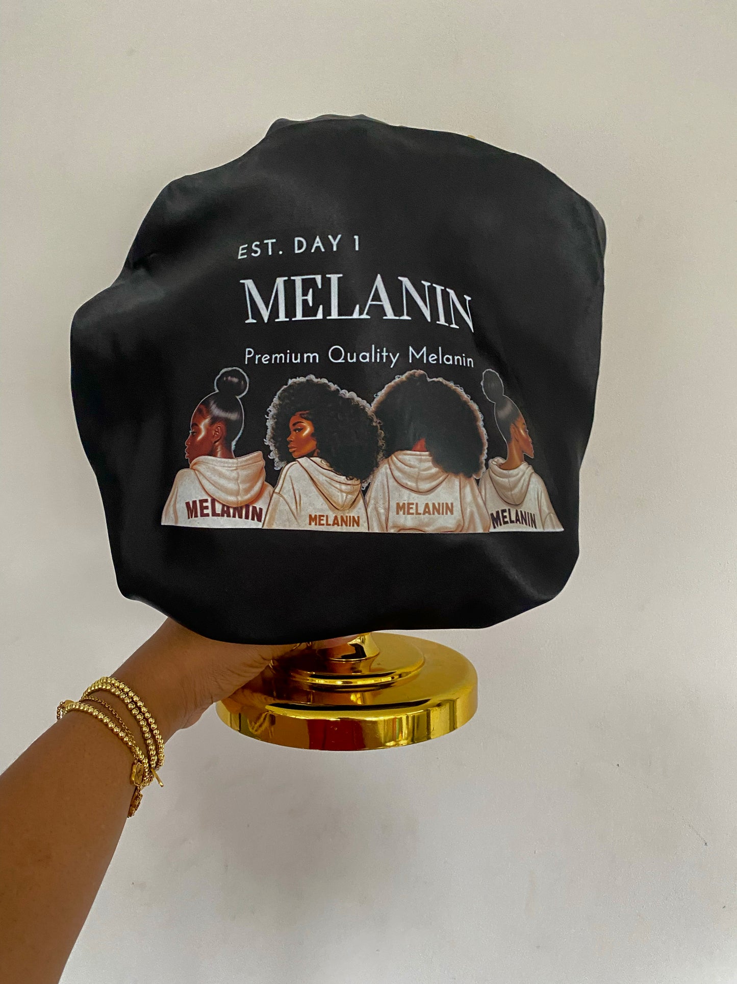 * NEW* Black Melanin Bonnet (Ruffles)