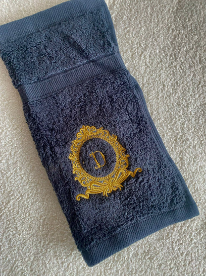 Embroidered monogram flannels ￼