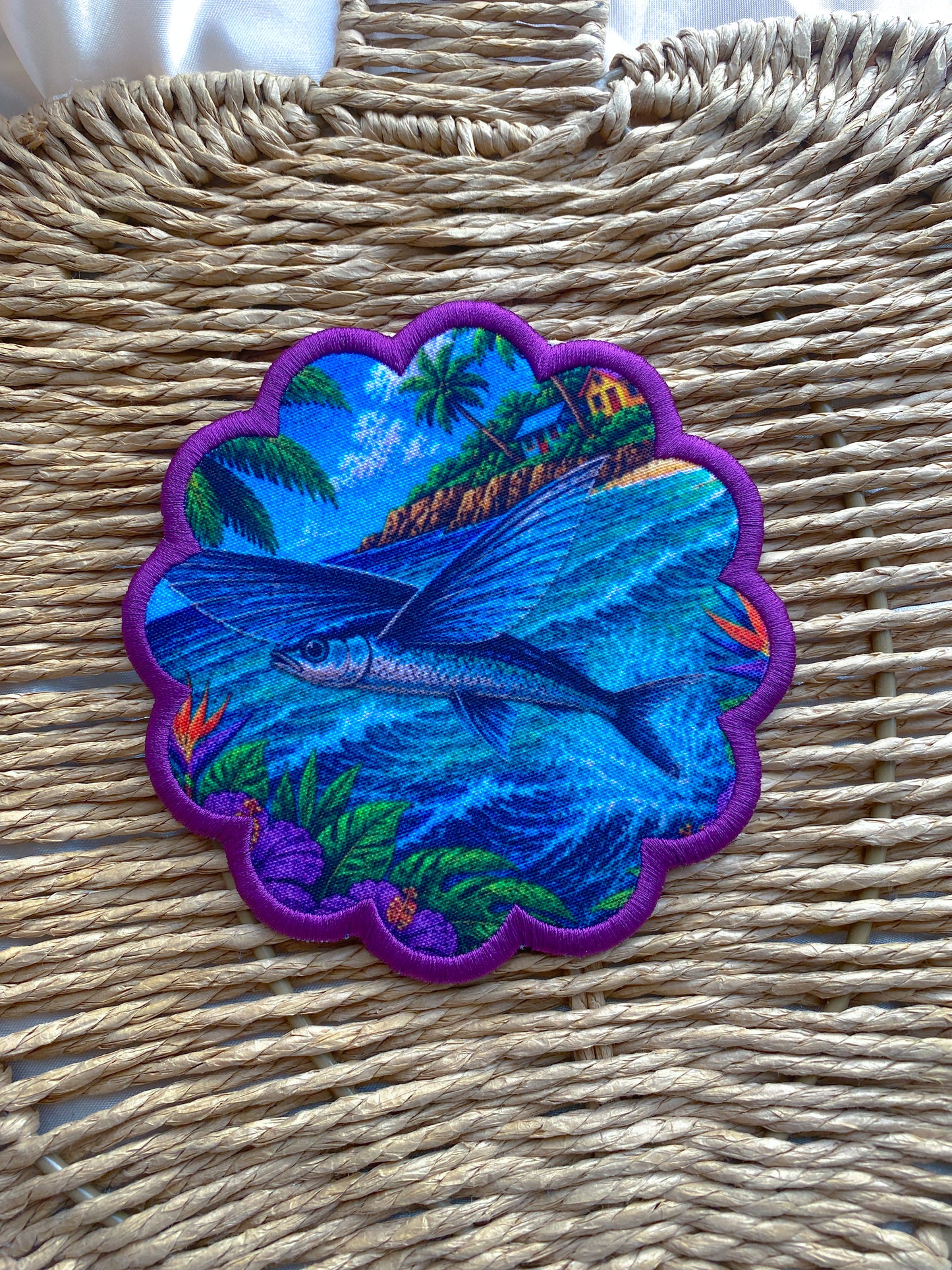 Scallop Embroidered Coasters