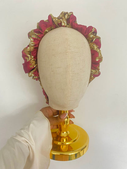 Autumn Fall Satin Scrunchie Headband