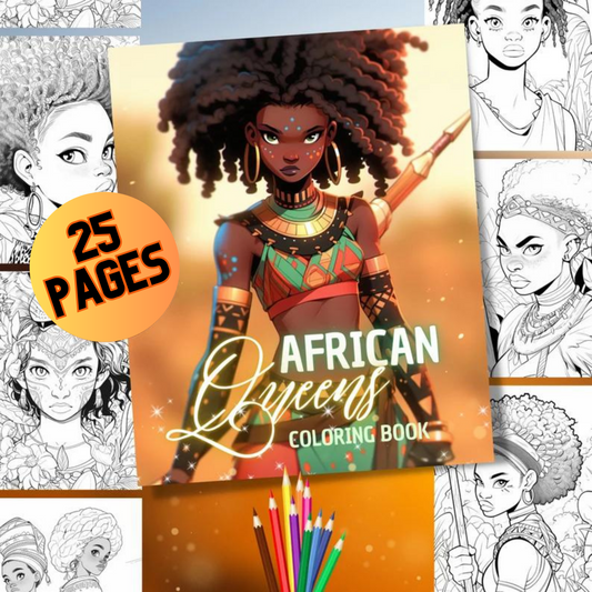 African Queens Colouring Book Download