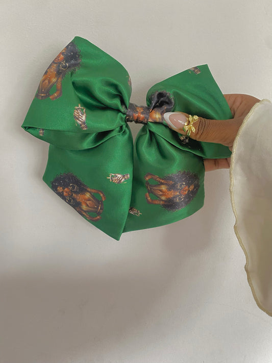 Autumn Satin Bow Hair Clips