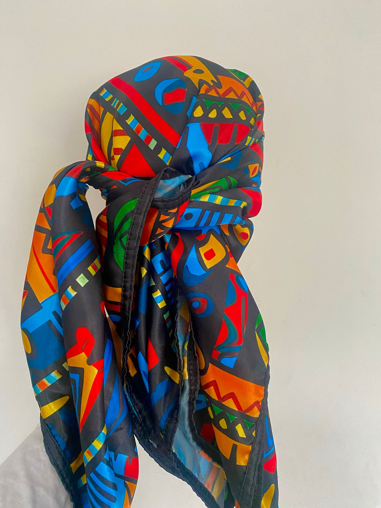 Ankara Satin Scarf