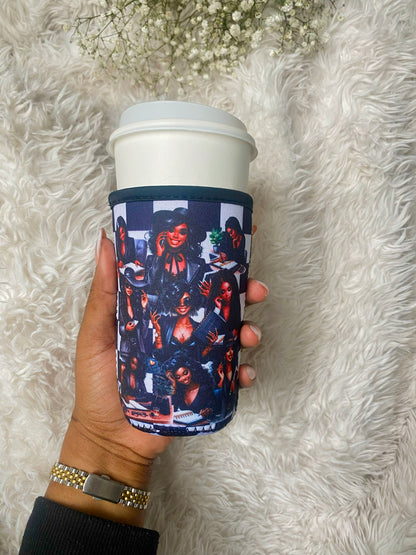 Neoprene Monogram Cup Sleeves