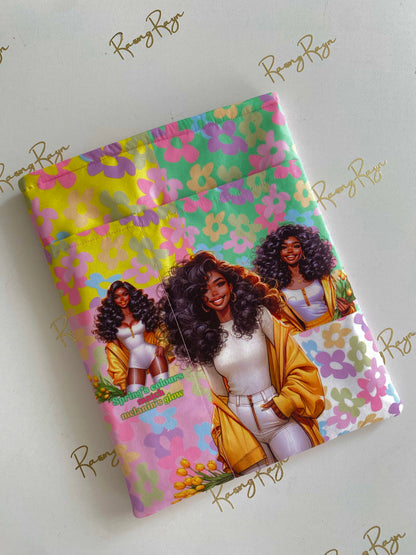 Melanin Spring Quilted Pocket Book Sleeve