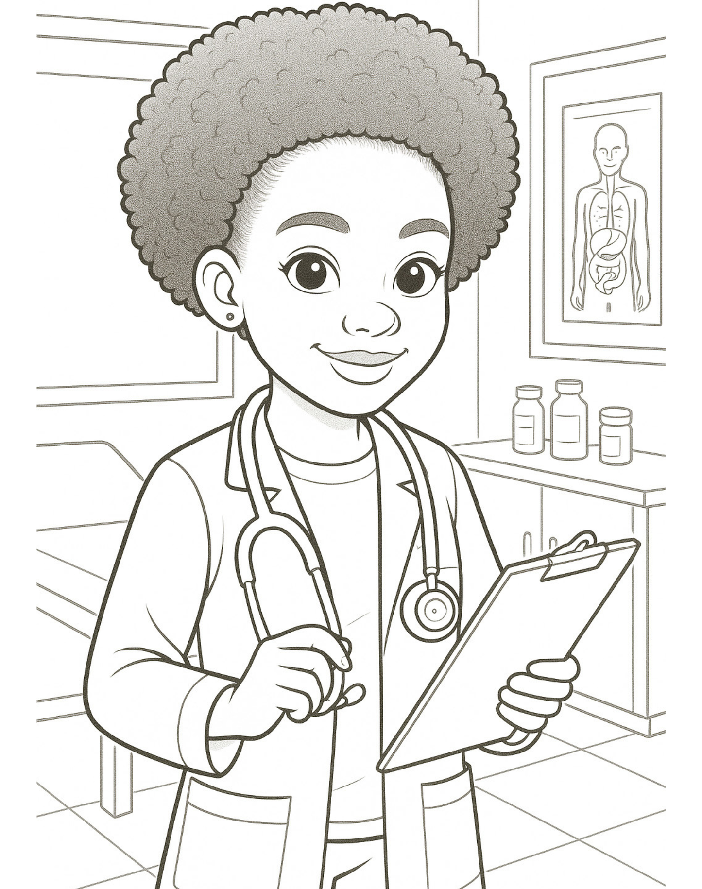 Girls & Boys Dream job Colouring Book Download