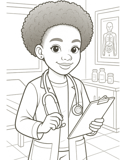 Girls & Boys Dream job Colouring Book Download