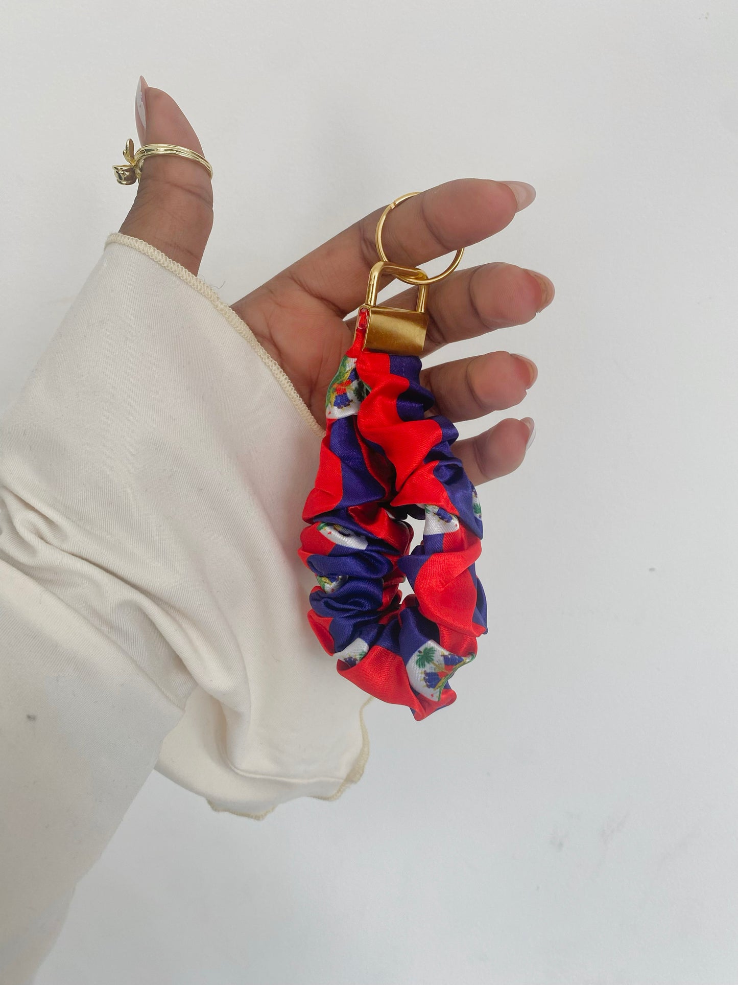 African/ Caribbean Scrunchie Wrislets (Keyring)