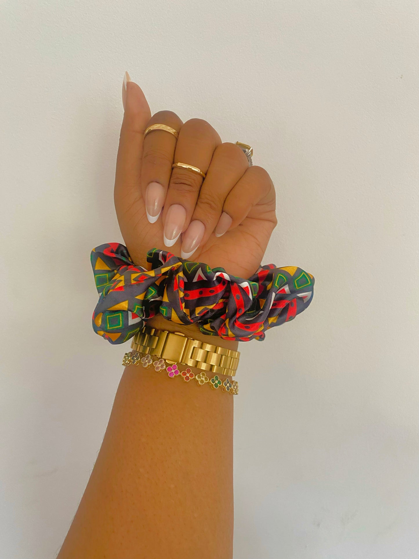 African & Caribbean Regular Satin Scrunchie