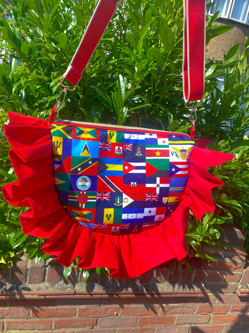 PRE-ORDER Cari-Muse Ruffle Crosstown Bag