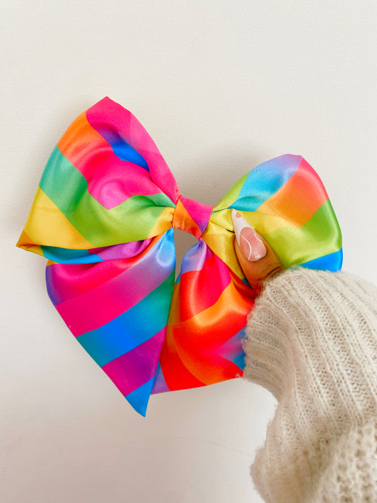 Festival Satin Bow Hair Clips