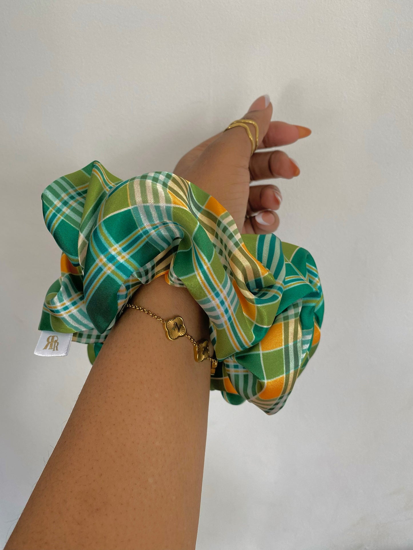Madras XL Satin Scrunchie