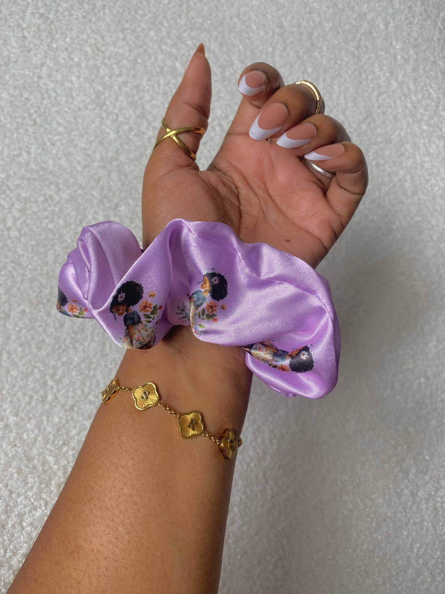Lit & Crafty Satin Scrunchies