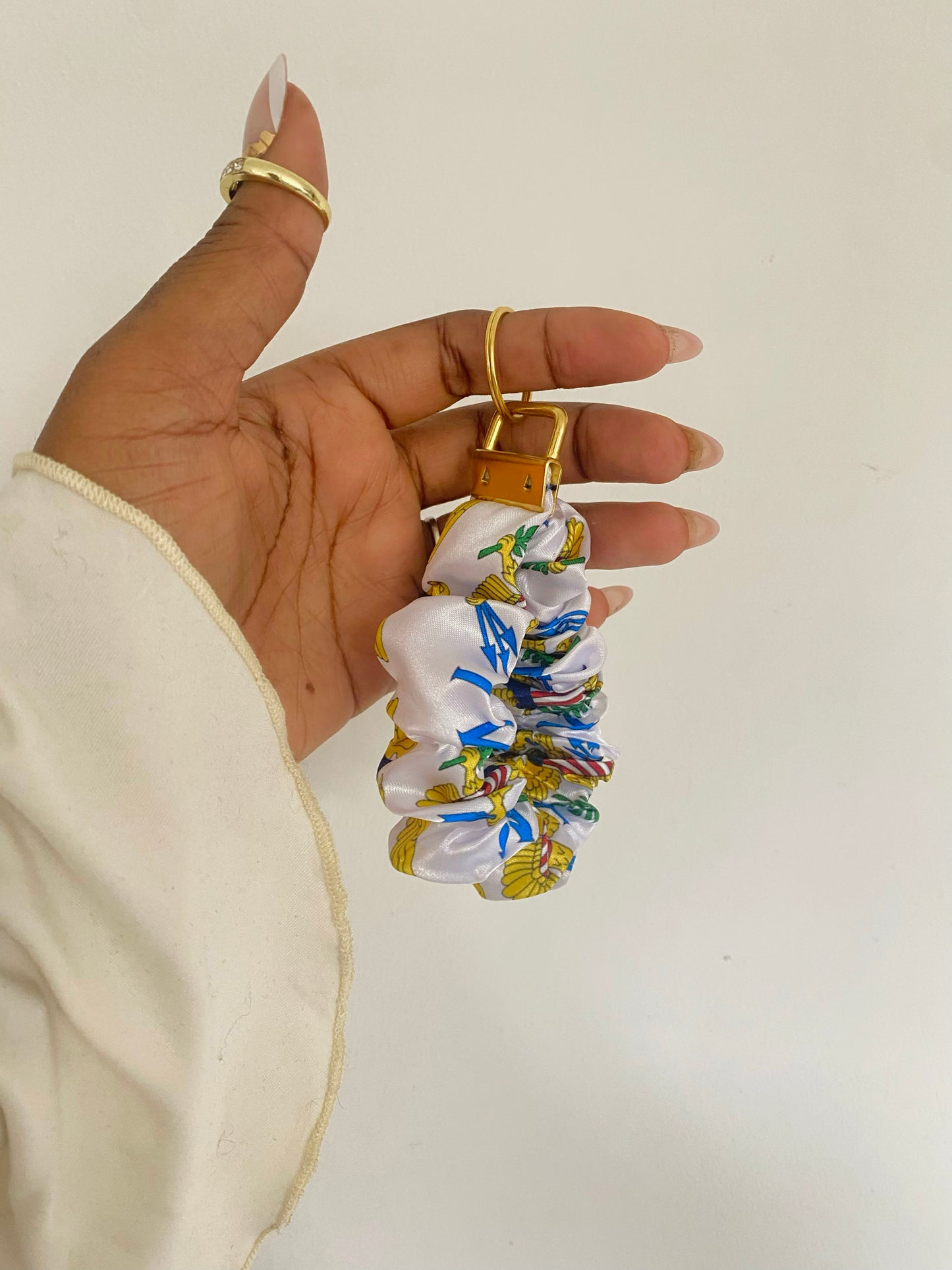 African/ Caribbean Scrunchie Wrislets (Keyring)